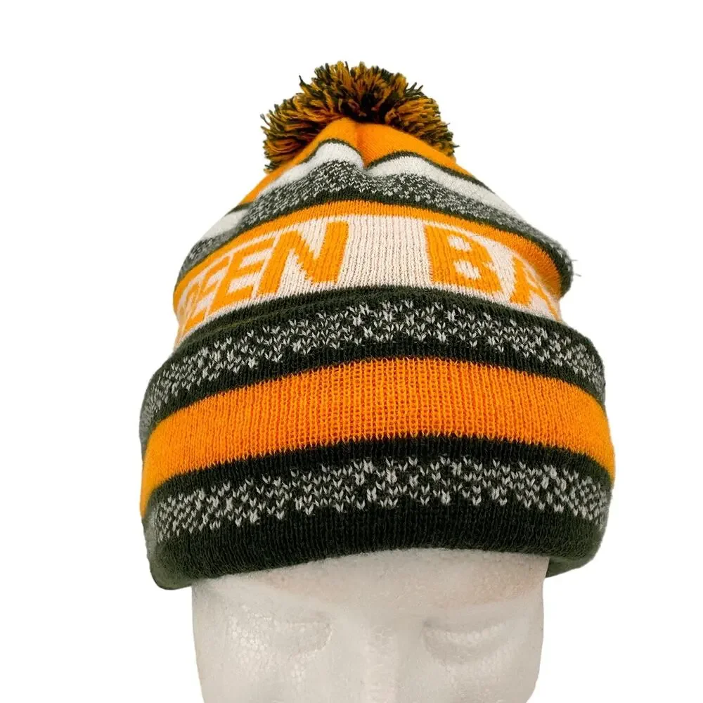Green Bay Packers NFL Football Pom Pom Beanie